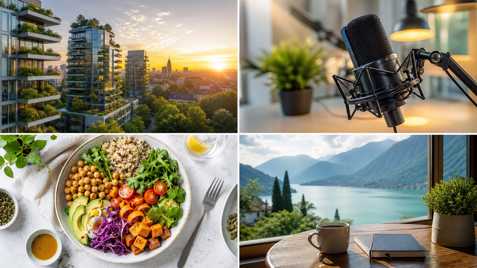 Four editorial feature images created for publishing workflows