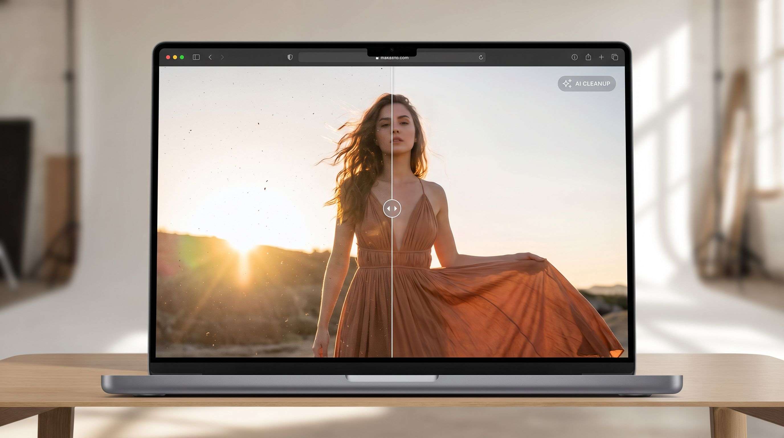 Editor online para limpiar fotos con IA